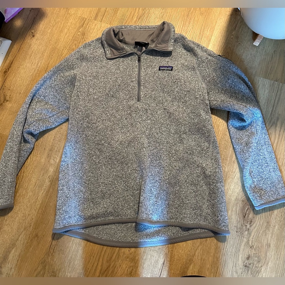 Patagonia Women's Gray Half Zip Sweater